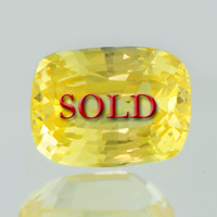 Unheated Untreated Certified Yellow Sapphire Guru Gemstone