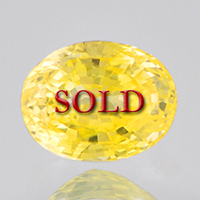 Unheated Untreated Certified Yellow Sapphire Guru Gemstone