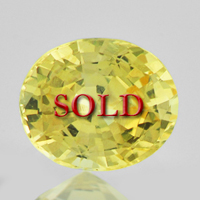 Unheated Untreated Certified Yellow Sapphire Guru Gemstone