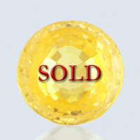 Unheated Untreated Certified Yellow Sapphire Guru Gemstone