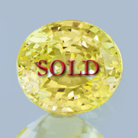 Large Oval Cut Unheated Untreated Certified Yellow Sapphire for Vedic Astrology (Jyotish) and Ayurveda 4.20 carats