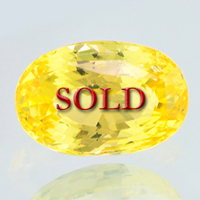 Large Oval Cut Unheated Untreated Certified Yellow Sapphire for Vedic Astrology (Jyotish) and Ayurveda 7.52 carats