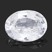 Certified Unheated Untreated White Sapphire 12 carats
