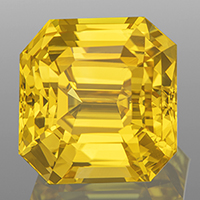 Unheated Untreated Certified Yellow Sapphire Guru Gemstone