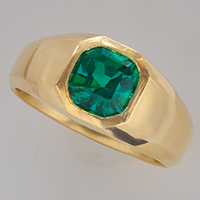 Emerald Diamond Ring for Jyotish (Vedic Astrology) & Ayurveda