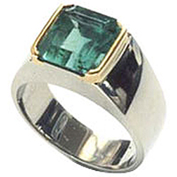 Men's Emerald Ring for Jyotish/Astrology