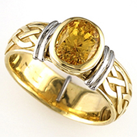 Men's Yellow Sapphire Rings for Jyotish