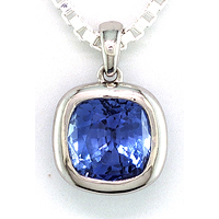Women's Blue Sapphire Silver Ring