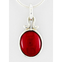 Astrological Red Coral Pendants for Jyotish