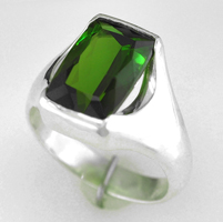Jyotish Green Tourmaline Ring