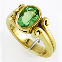 Gold Emerald Ring for Jyotish / Astrology / Ayurveda