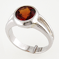 Women's Hessonite Ring for Astrology