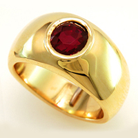 Ruby Ring for Jyotish, Ayurveda, Vedic Astrology
