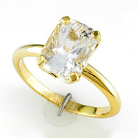 White Sapphire Diamond Ring