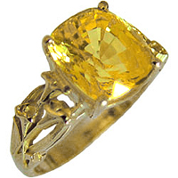 Yellow Sapphire Ring for Jyotish (Vedic Astrology) & Ayurveda